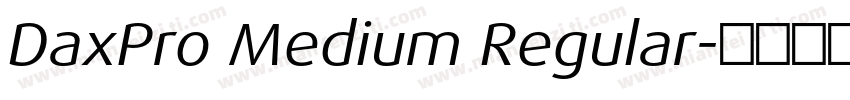 DaxPro Medium Regular字体转换